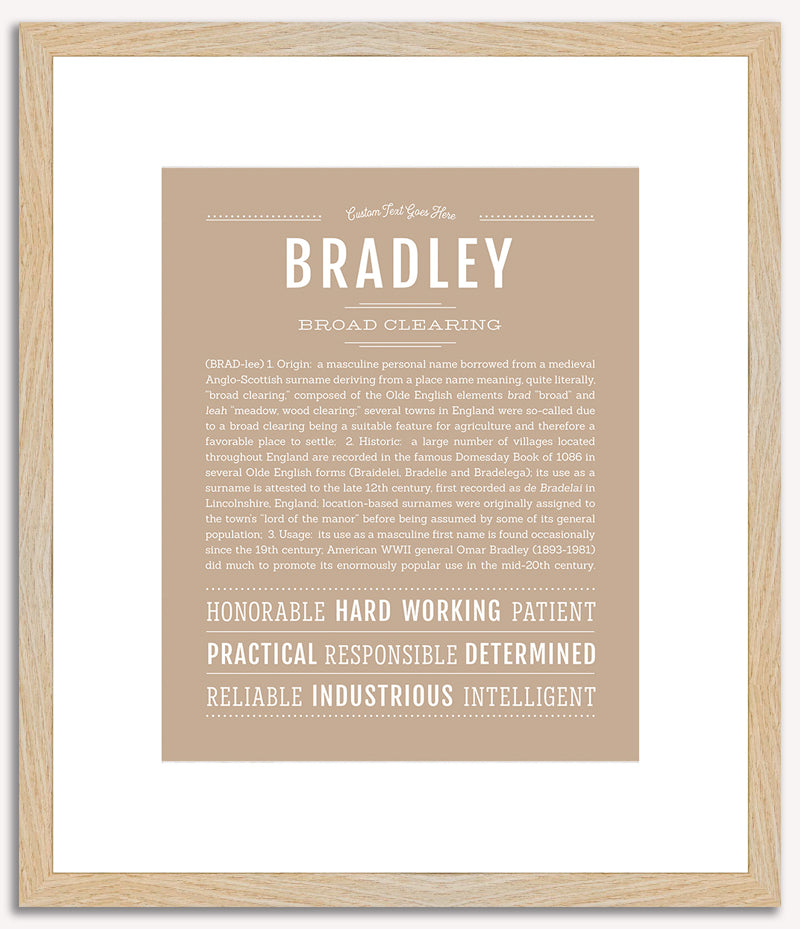 Bradley | Name Art Print