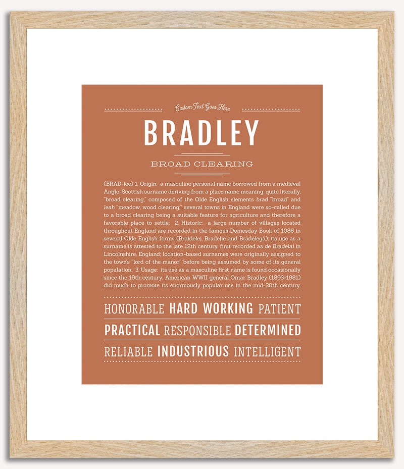 Bradley | Name Art Print