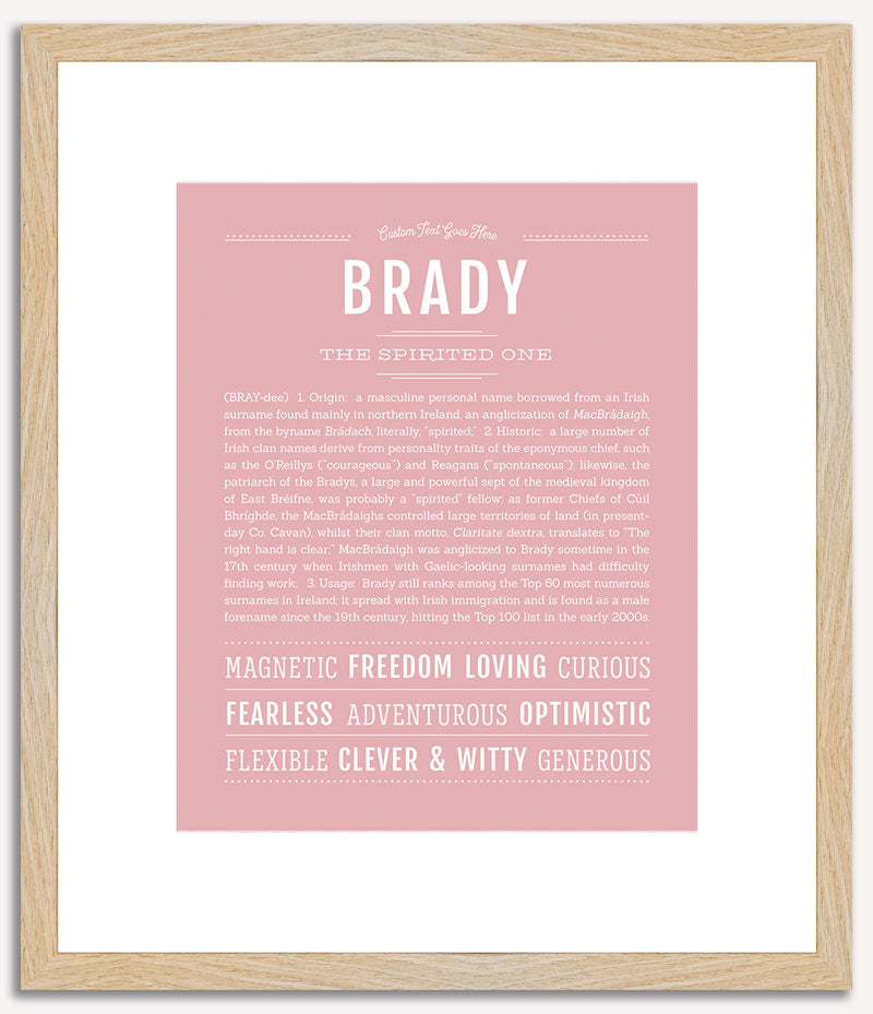 Brady | Name Art Print