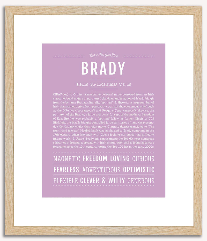 Brady | Name Art Print