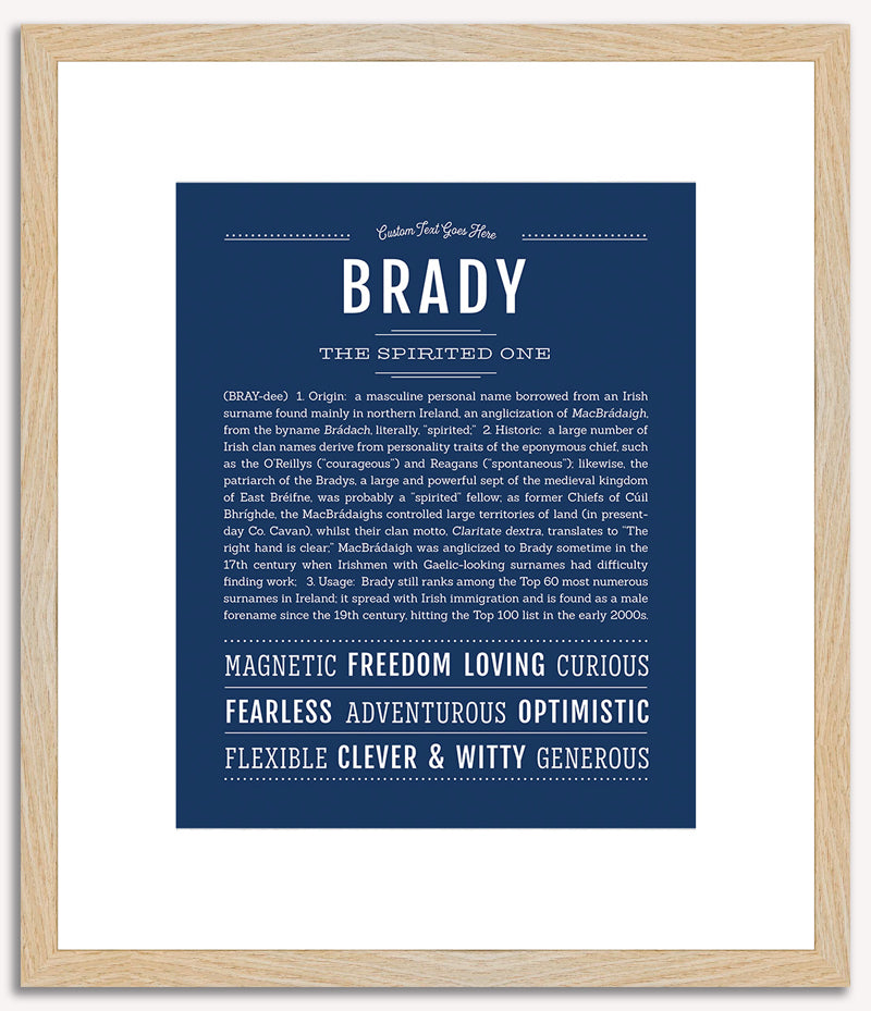 Brady | Name Art Print