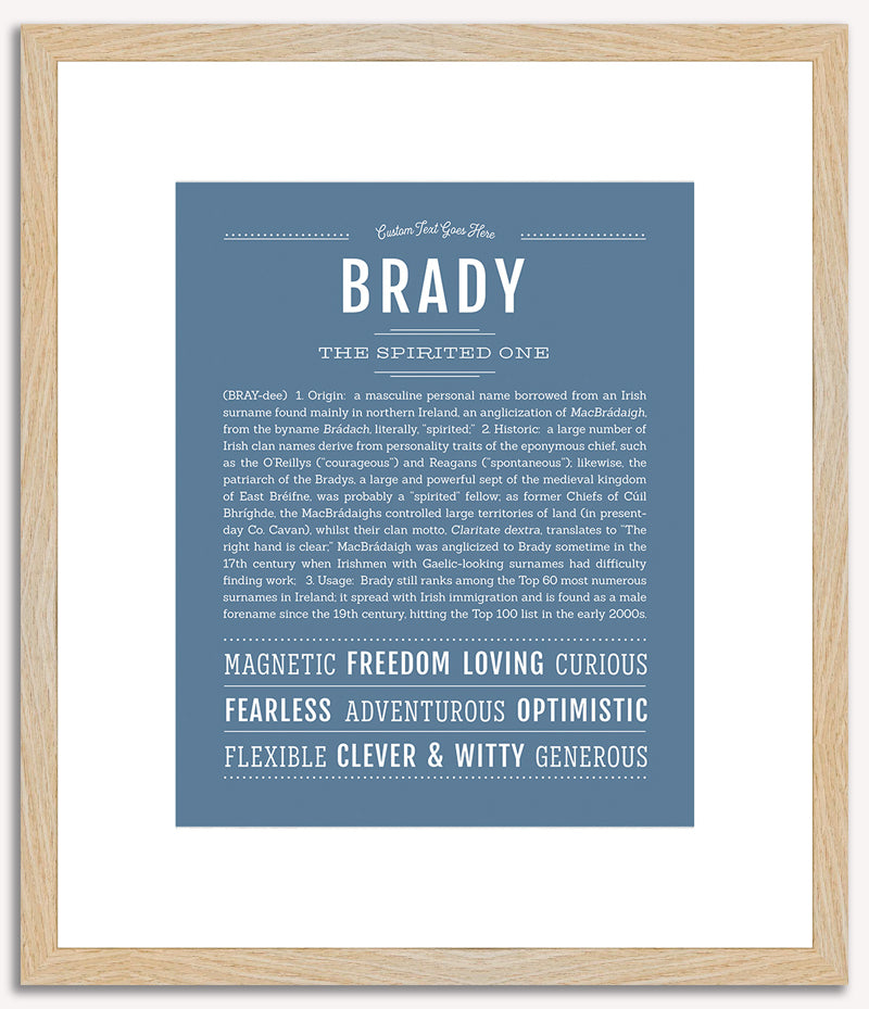 Brady | Name Art Print