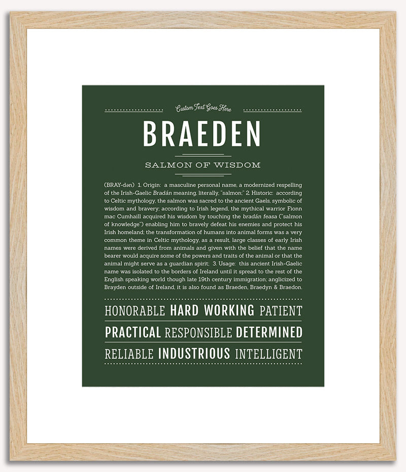 Braeden | Name Art Print