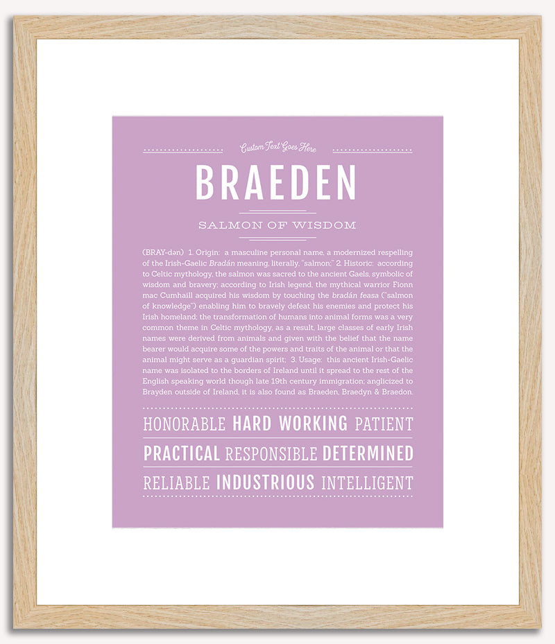 Braeden | Name Art Print