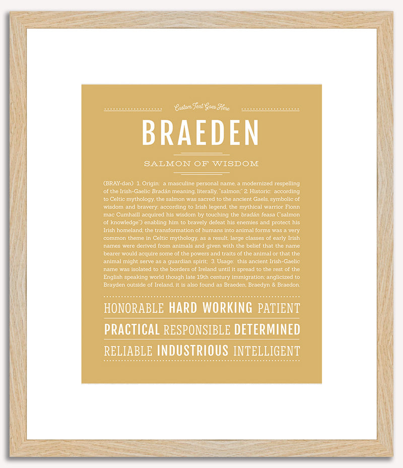 Braeden | Name Art Print