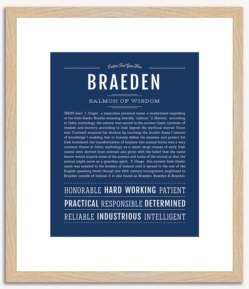 Braeden | Name Art Print