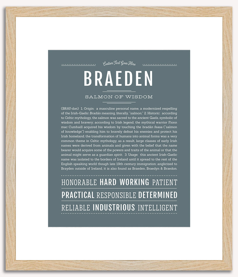 Braeden | Name Art Print