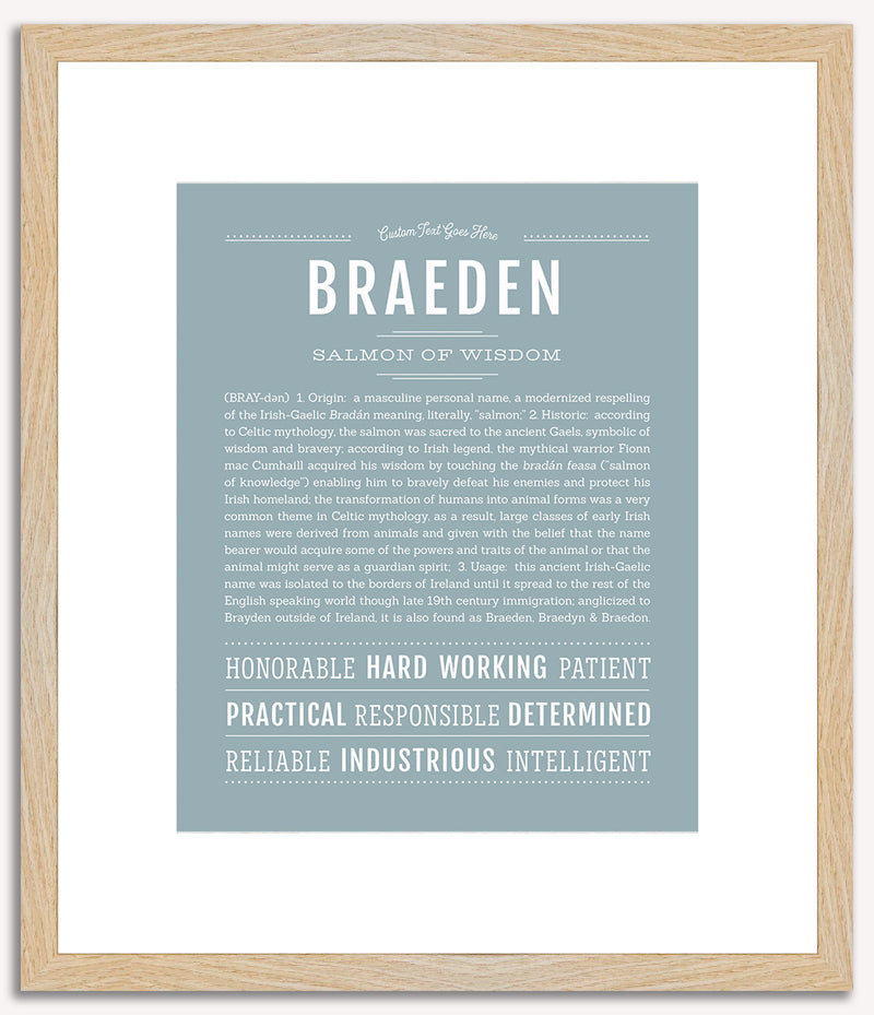 Braeden | Name Art Print