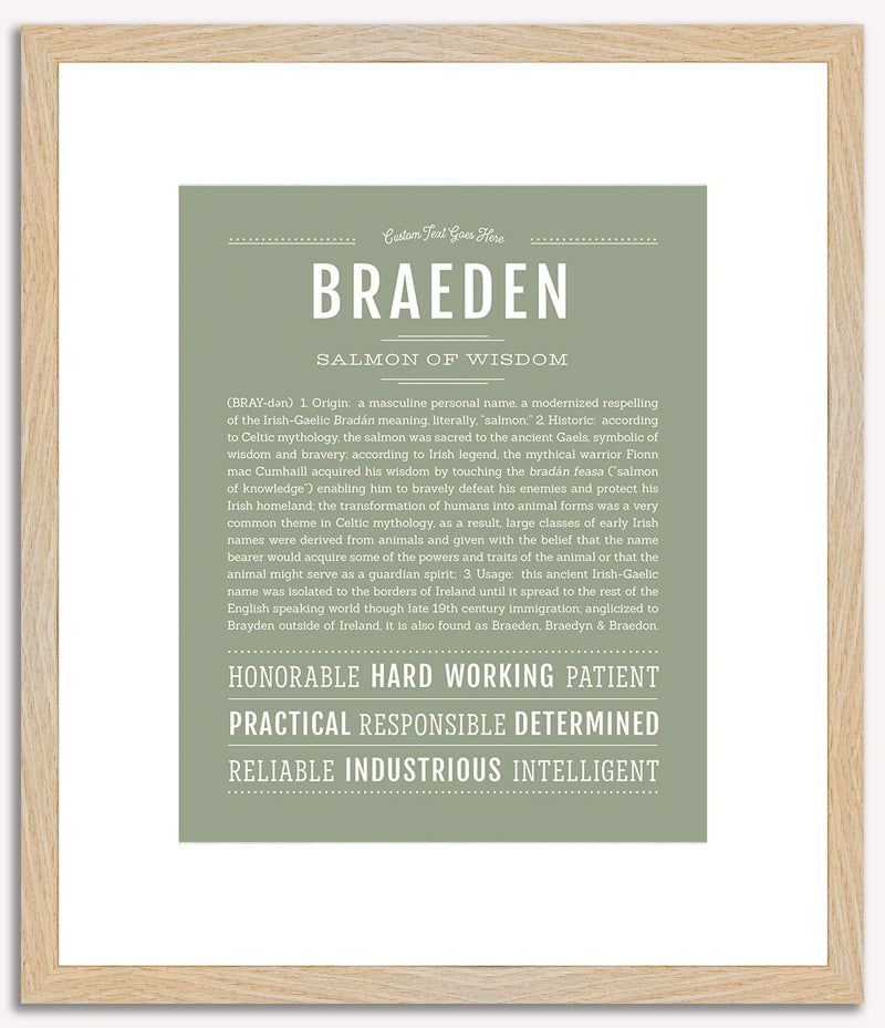 Braeden | Name Art Print