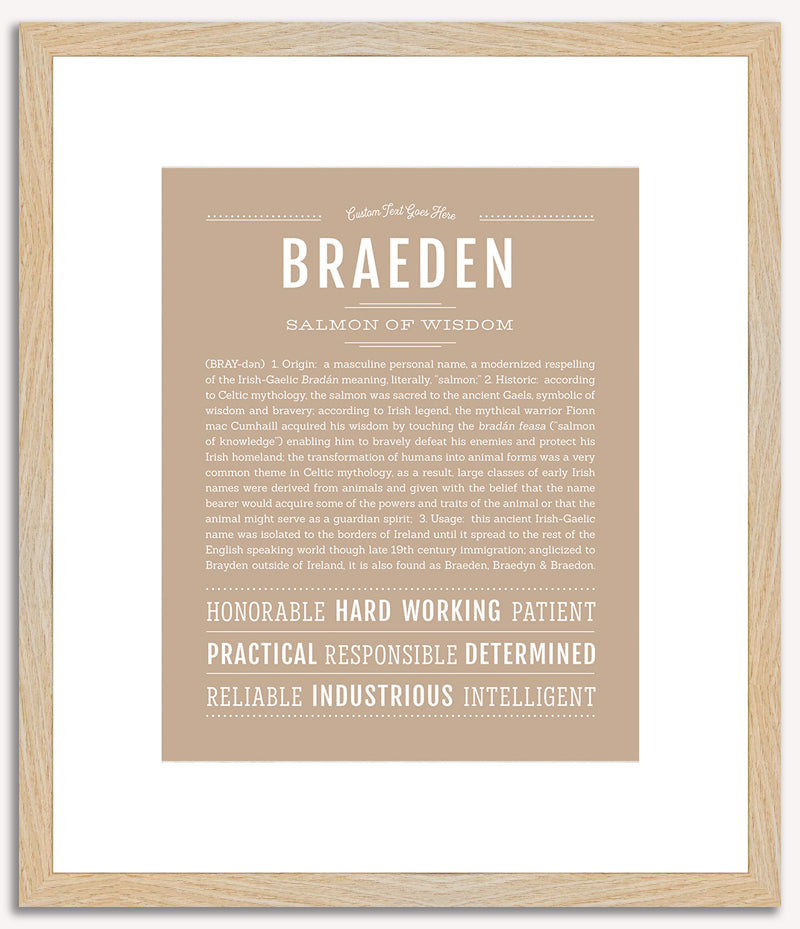 Braeden | Name Art Print