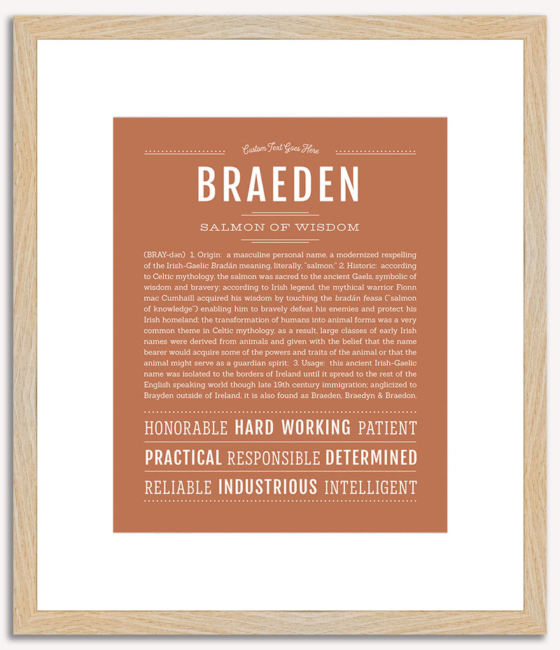 Braeden | Name Art Print