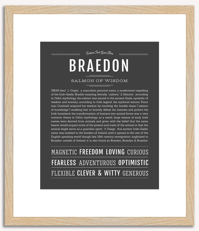 Braedon | Name Art Print