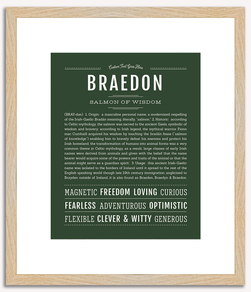 Braedon | Name Art Print