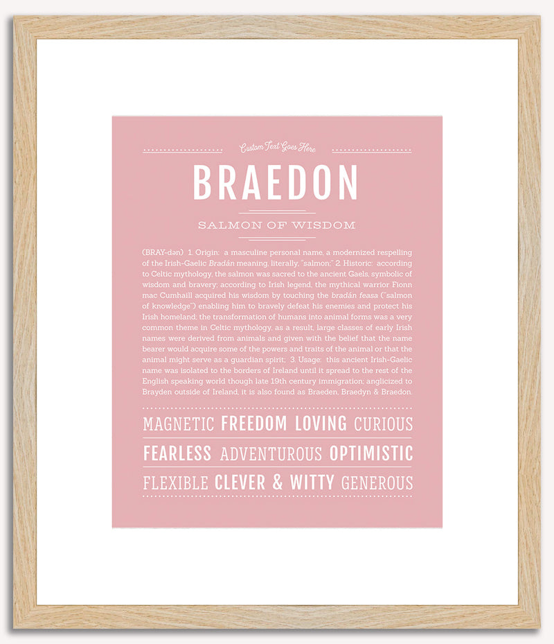 Braedon | Name Art Print