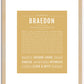 Braedon | Name Art Print