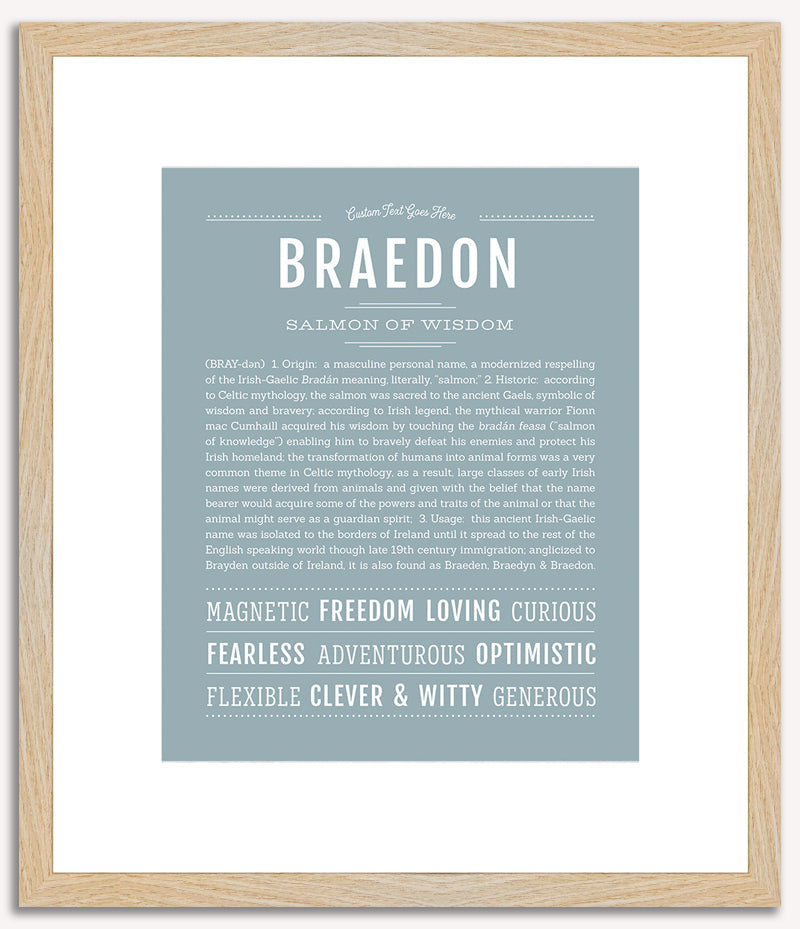 Braedon | Name Art Print