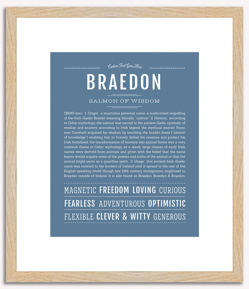 Braedon | Name Art Print