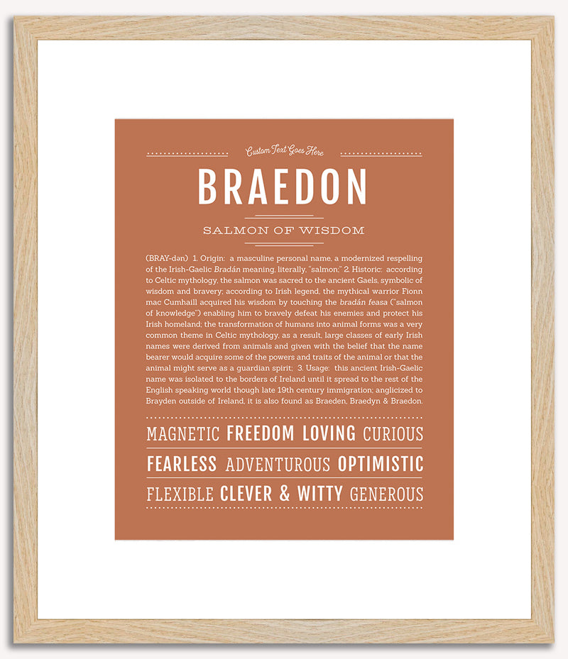 Braedon | Name Art Print