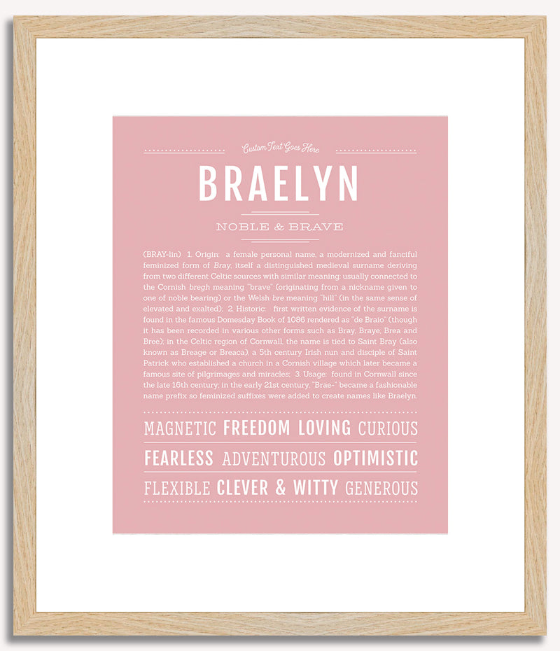 Braelyn | Name Art Print