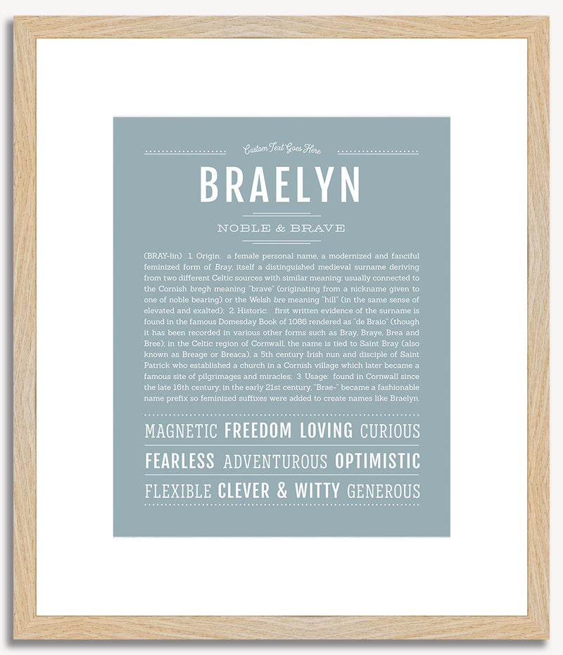 Braelyn | Name Art Print