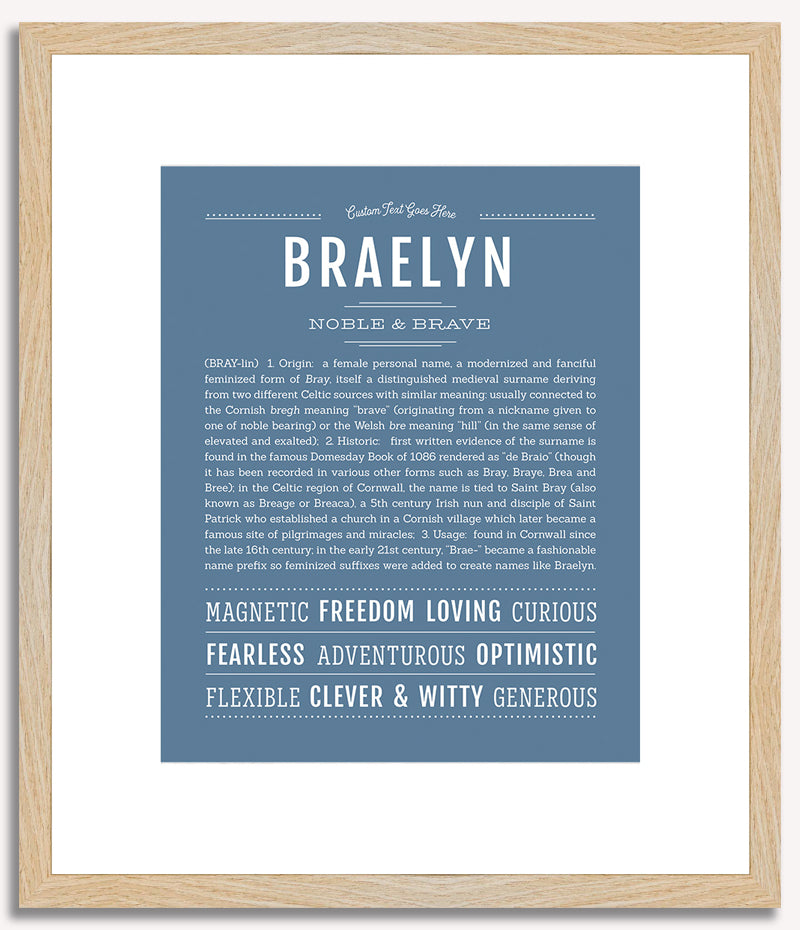 Braelyn | Name Art Print