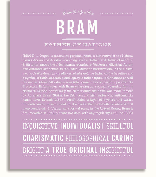 Frame Options | Lilac | No Frame