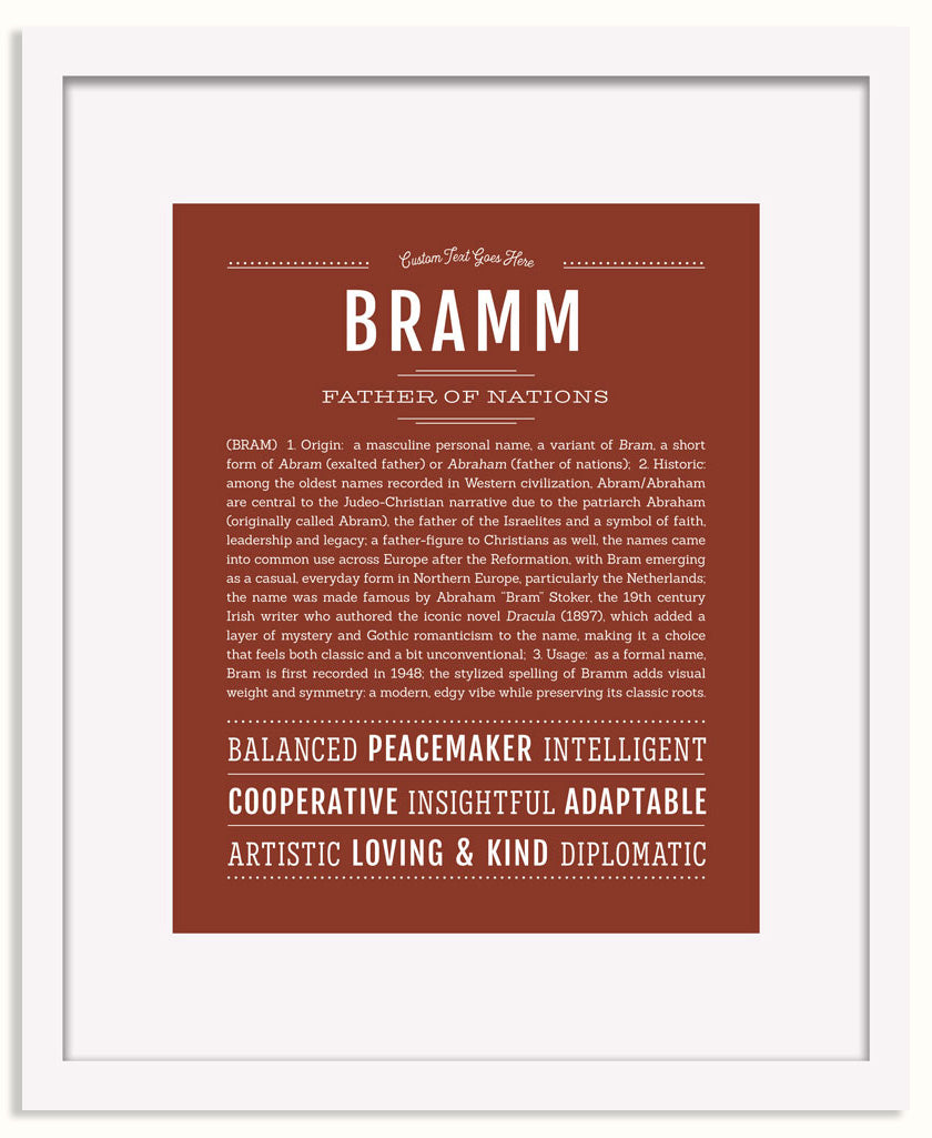 Frame Options | Bordeaux | White Frame, Matted