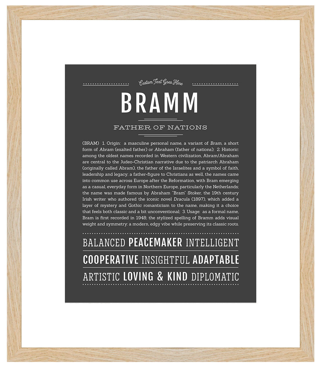 Frame Options | Charcoal Gray | Maple Frame, Matted