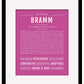Frame Options | Dark Pink | Black Frame, Matted