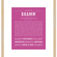 Frame Options | Dark Pink | Maple Frame, Matted