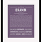 Frame Options | Deep Purple | Black Frame, Matted