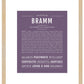 Frame Options | Deep Purple | Maple Frame, Matted