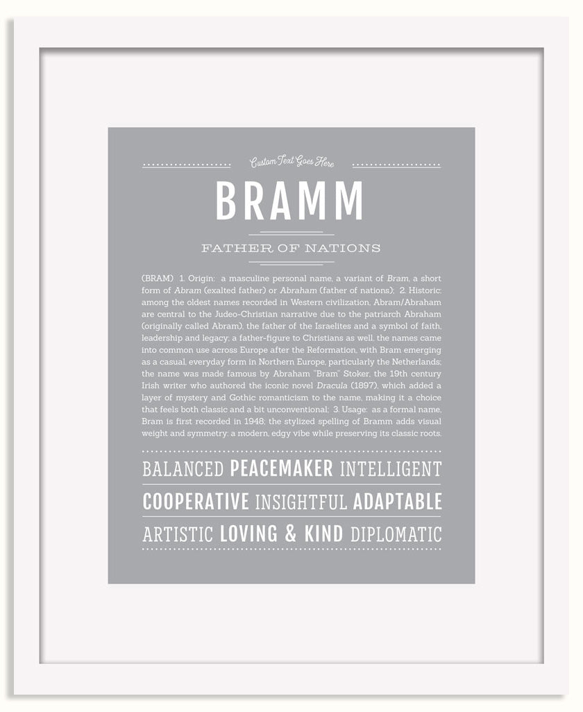 Frame Options | Light Gray | White Frame, Matted