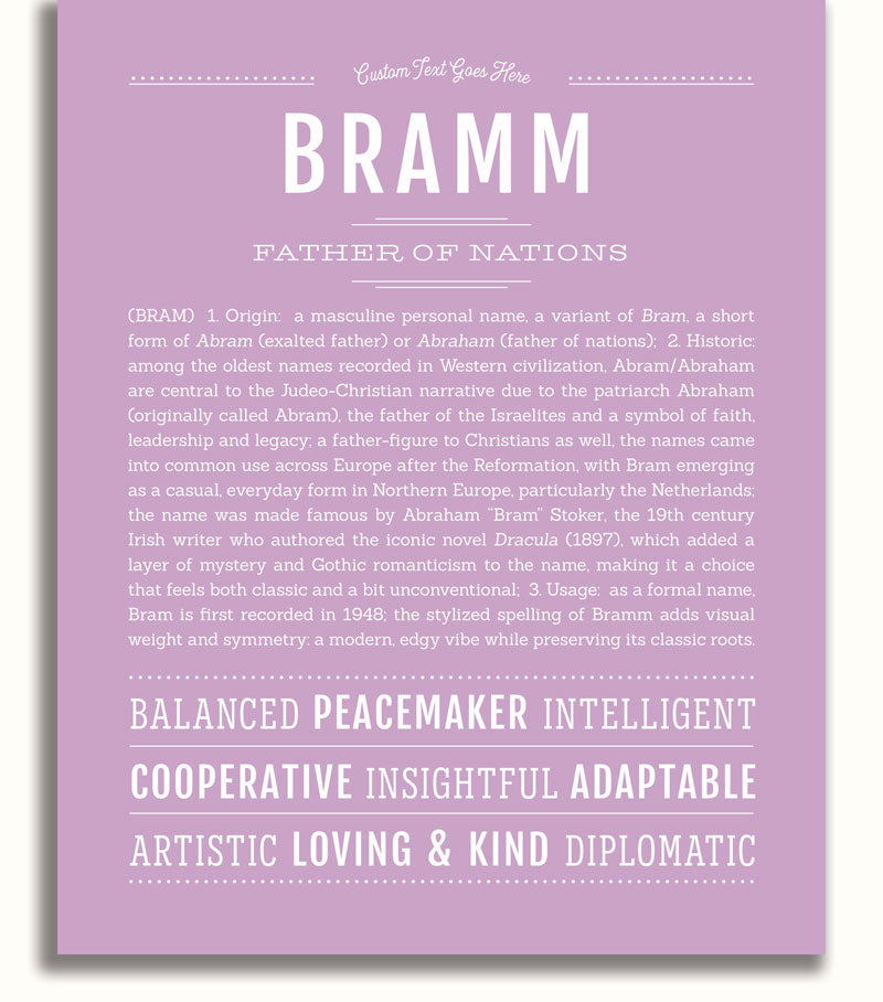 Frame Options | Lilac | No Frame