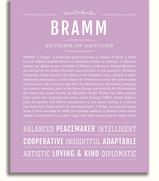 Frame Options | Lilac | No Frame
