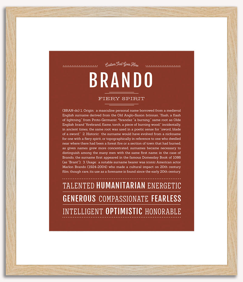 Brando | Name Art Print