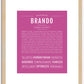 Brando | Name Art Print