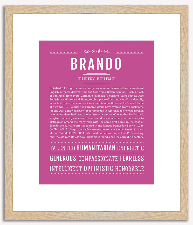 Brando | Name Art Print