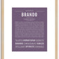 Brando | Name Art Print