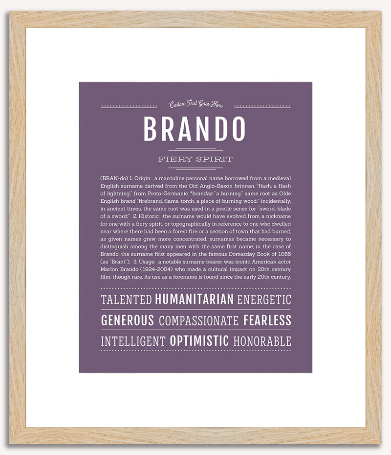 Brando | Name Art Print