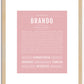 Brando | Name Art Print