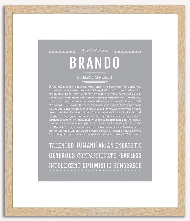 Brando | Name Art Print