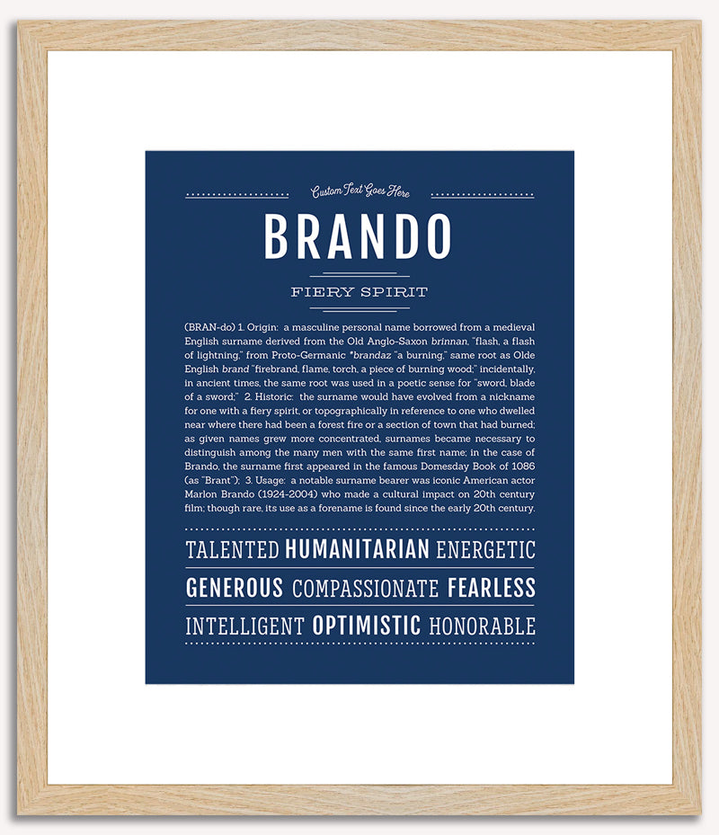 Brando | Name Art Print