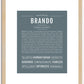 Brando | Name Art Print