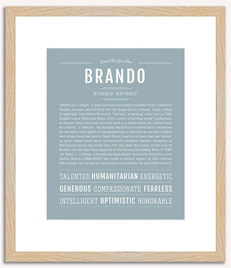 Brando | Name Art Print