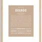 Brando | Name Art Print