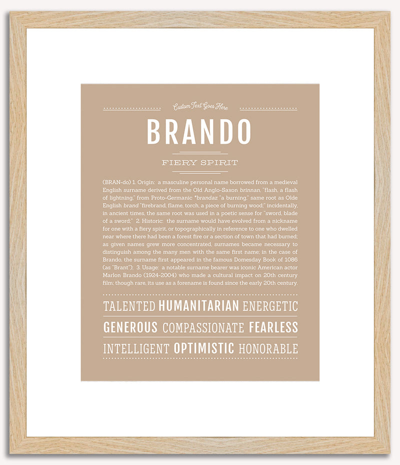 Brando | Name Art Print