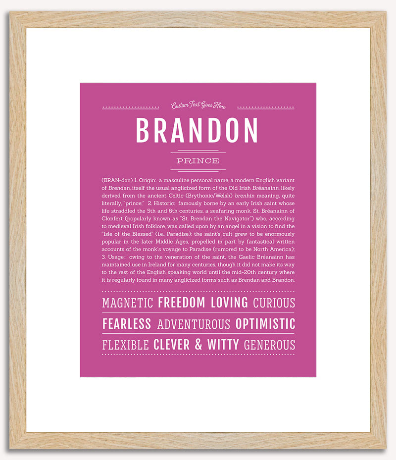 Brandon | Name Art Print