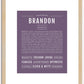 Brandon | Name Art Print