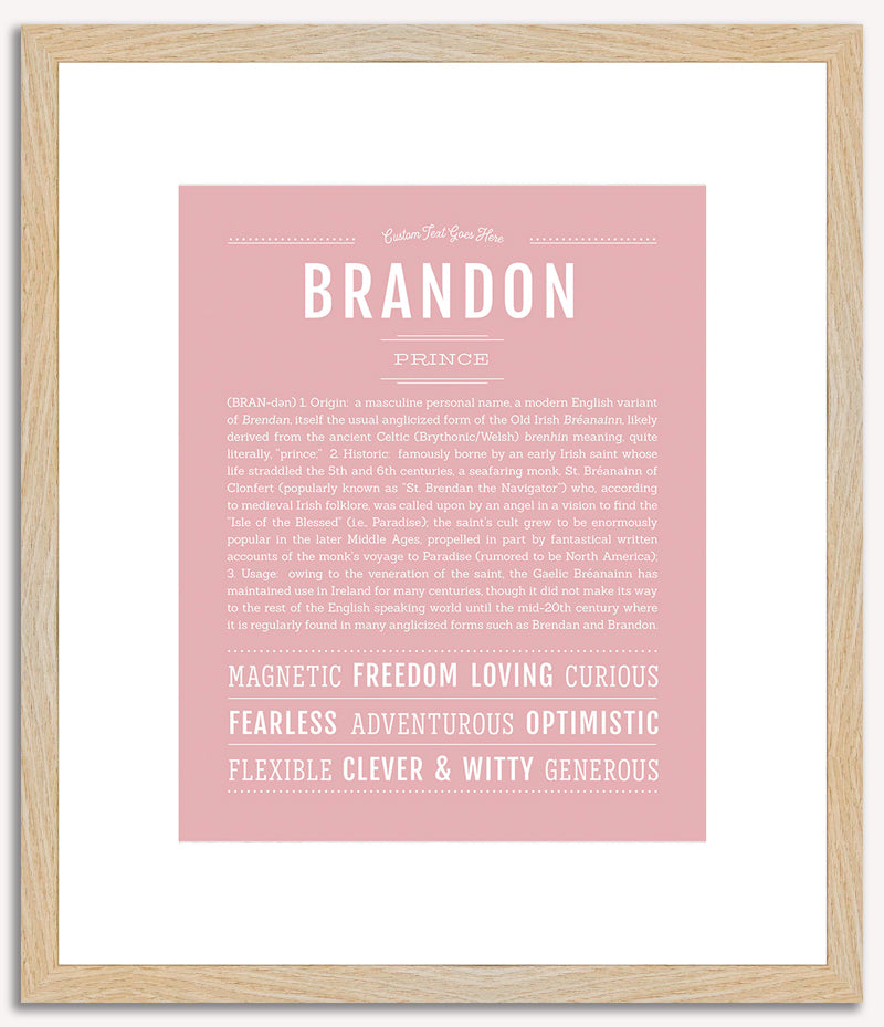 Brandon | Name Art Print